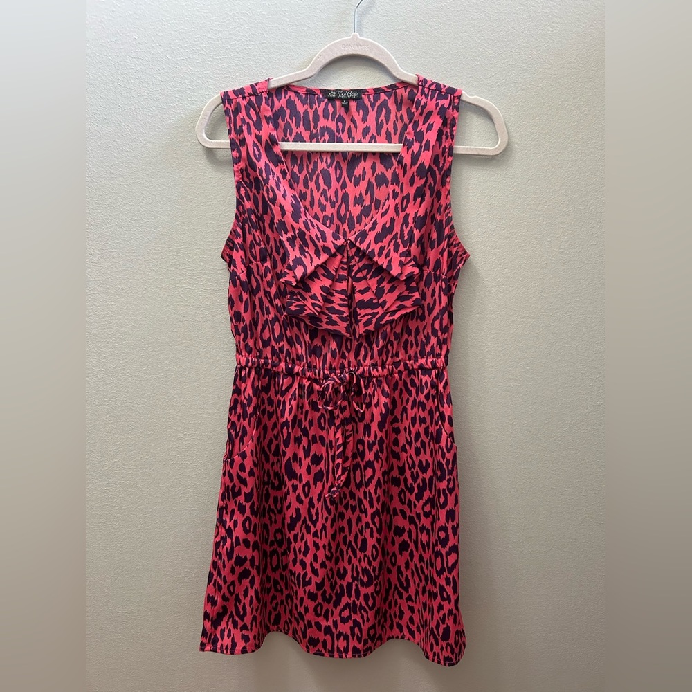 Hot pink and dark purple dress, size L, light weight and easy breezy